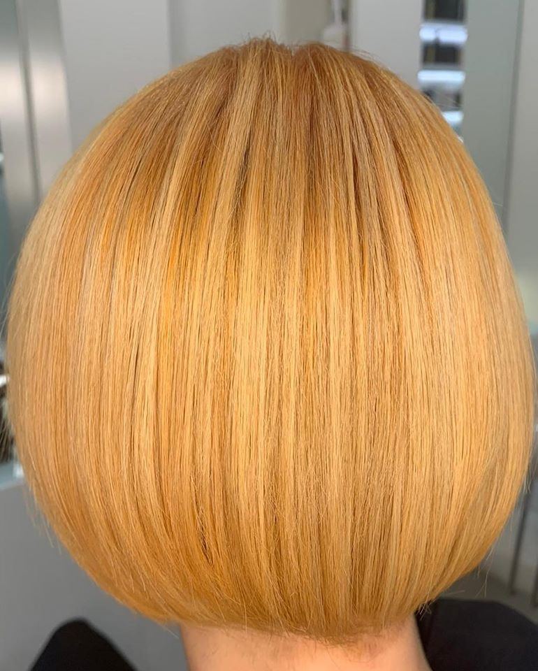 A copper bob by Kin & Co Hairdressing