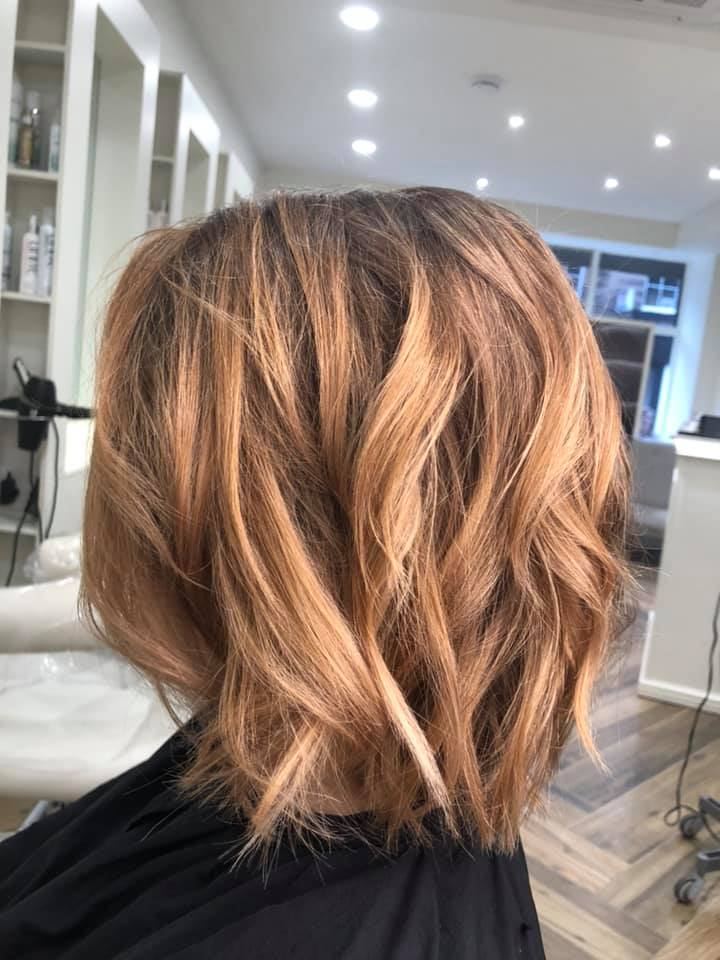 Copper waves by Kin & Co Hairdressing, Harrogate